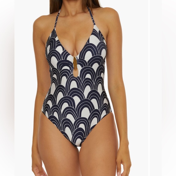 Trina Turk NEW arches buckle one piece - Picture 1 of 11